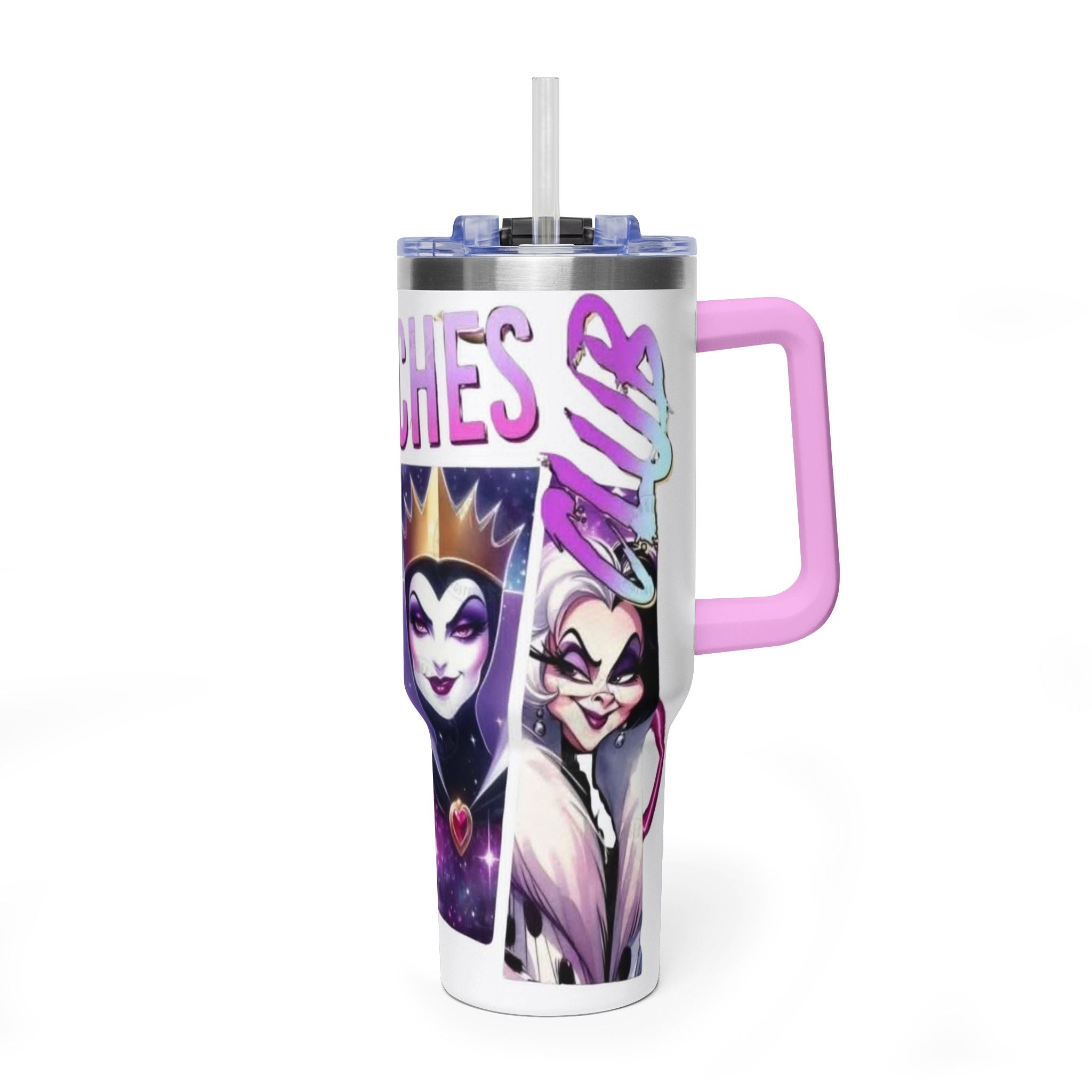 Tumbler — 'Bad Witches' 40oz Vacuum Thermal Tumbler (Evil Queen & Sea Witch)