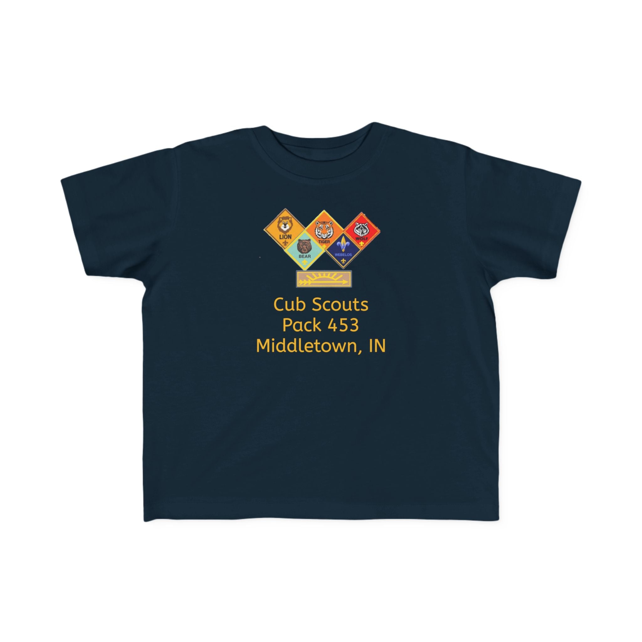 Cub Scouts Pack 453 Middletown IN Toddler Tee — 'A Scout Is' Values Shirt