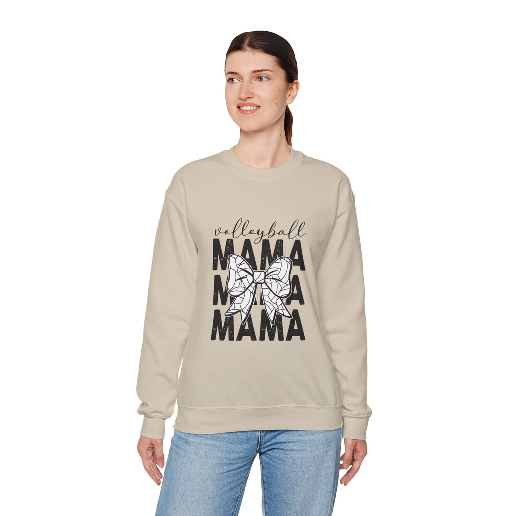 Volleyball Mama Crewneck Sweatshirt – Mom Graphic Pullover