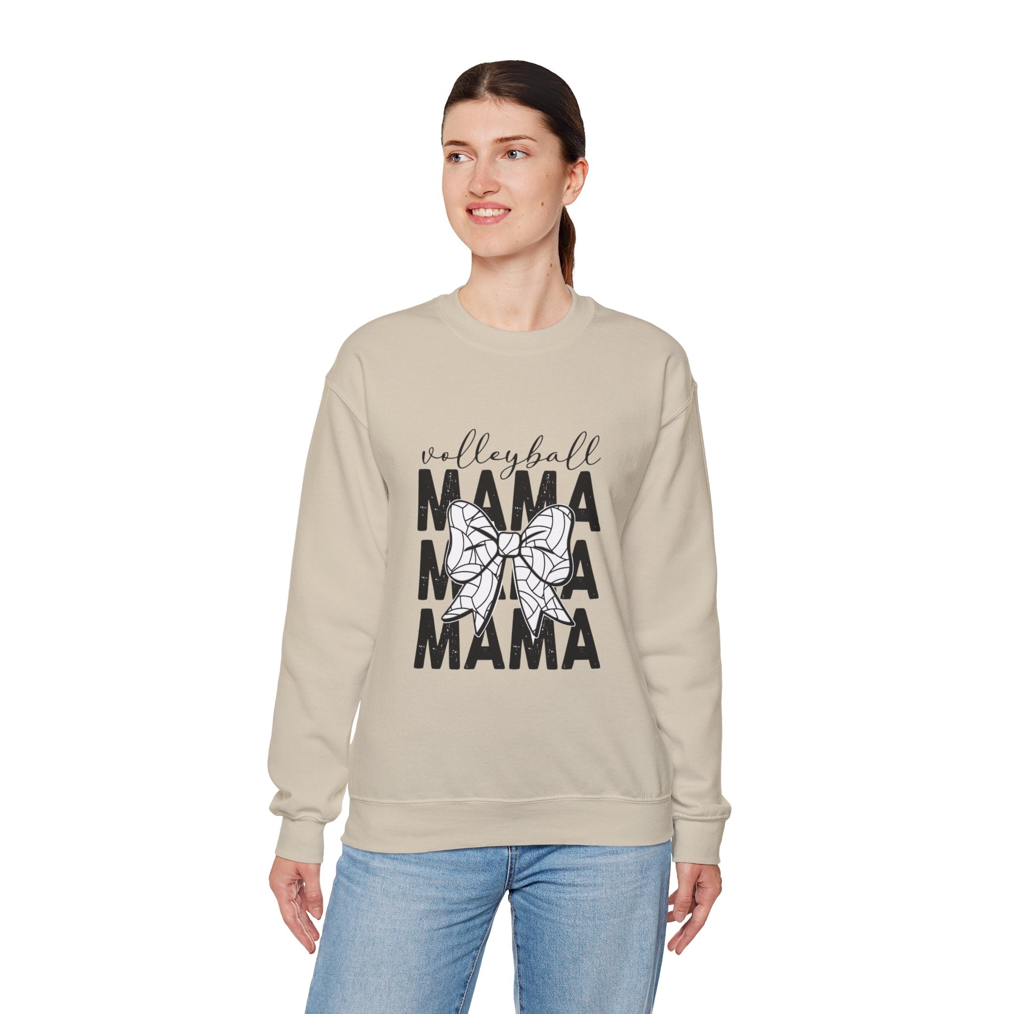 Volleyball Mama Crewneck Sweatshirt – Mom Graphic Pullover