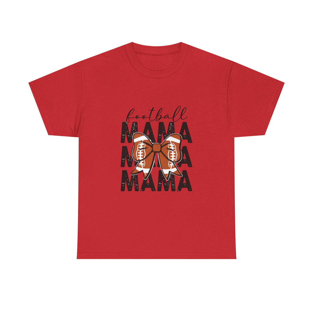Football Mama T-Shirt — Cute Mom Football Tee with Bow