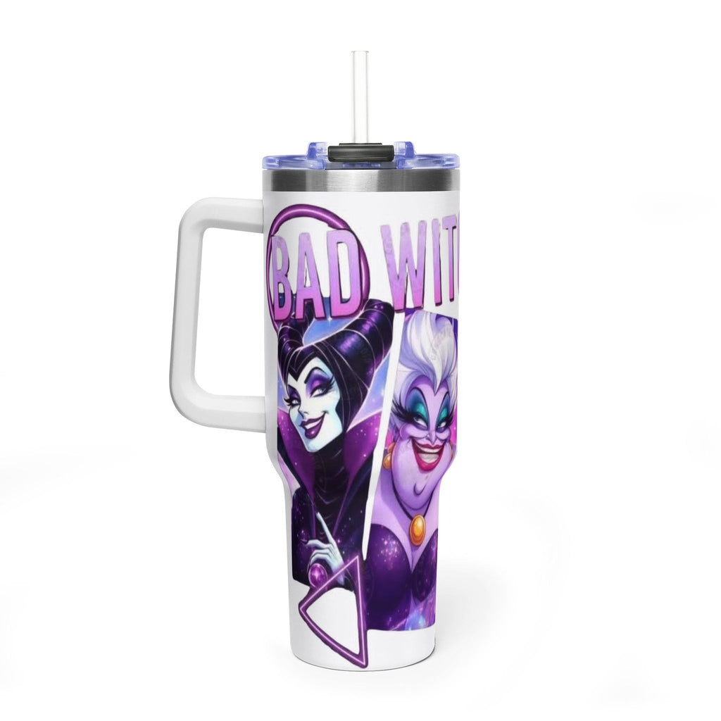 Tumbler — 'Bad Witches' 40oz Vacuum Thermal Tumbler (Evil Queen & Sea Witch)