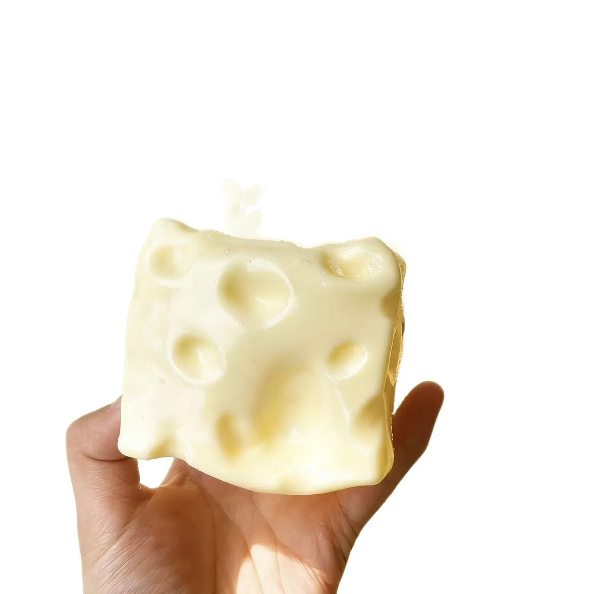 Super Sticky Slow Rising Cheese Squishy Toy, TPR Sensory Fidget Stress Relief Anxiety Toys with Milk Scent, Soft Adhesive Shell