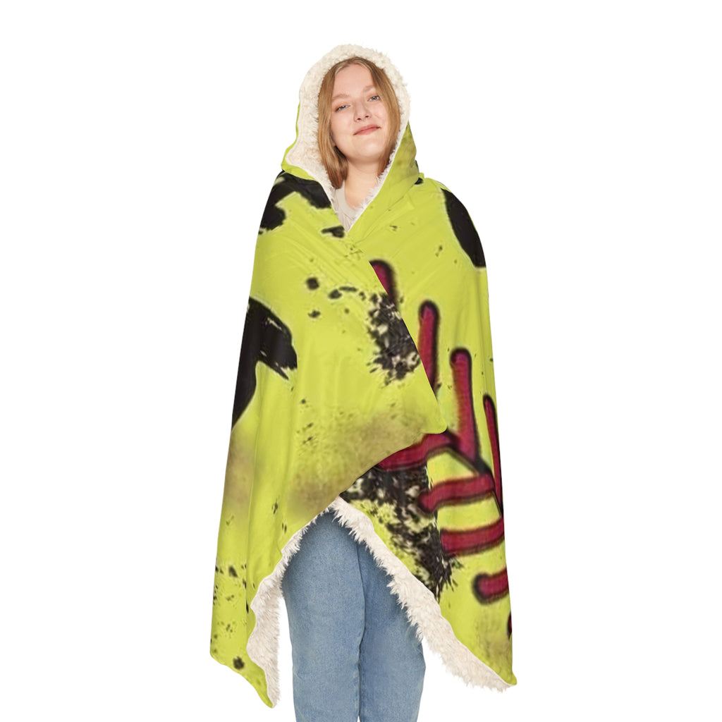 Hooded Snuggle Blanket — "Rub Some Dirt On It" Soft Baseball-Themed Throw