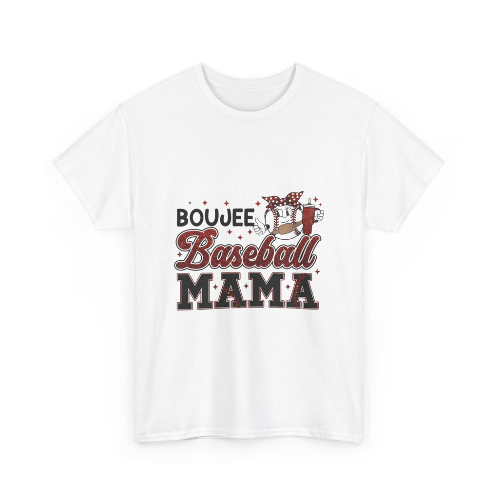 Boujee Baseball Mama T-Shirt – Cute Mom Graphic Tee for Baseball Moms