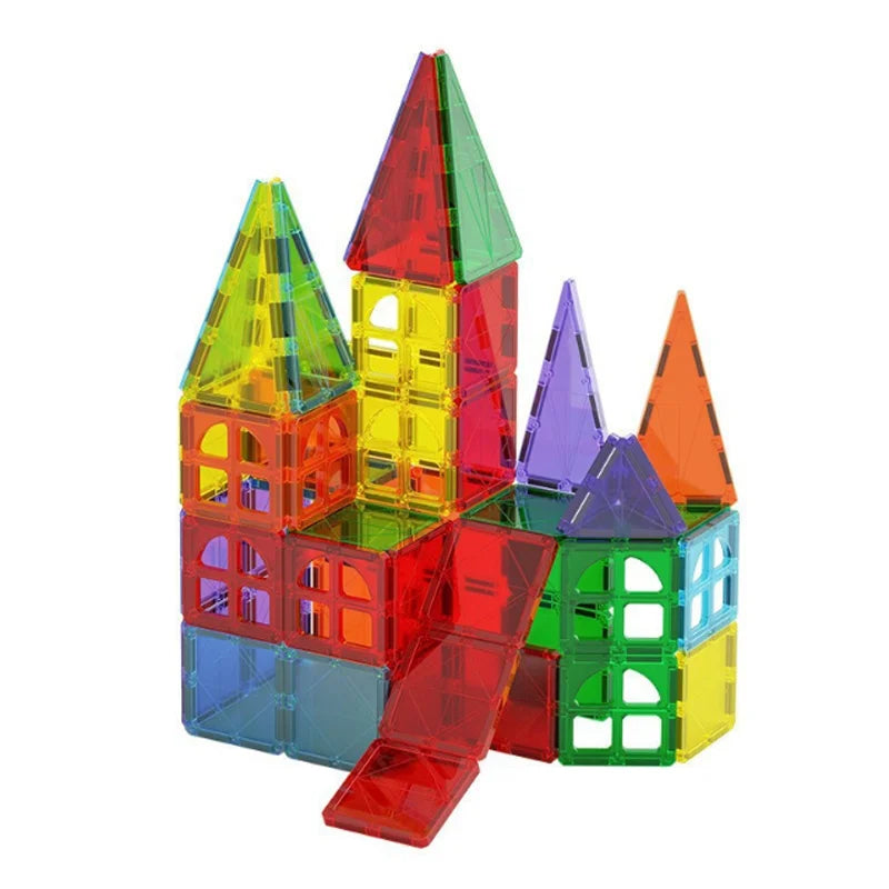 Magnetic Tiles Toddler Toys Magnetic Building Blocks for Kids STEM Educational Toys for Girls & Boys Chritmas Gift