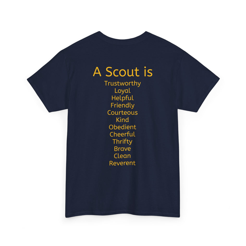 Adult Cub Scouts Pack 453 Middletown IN Tee — "A Scout is" Promise Back Design