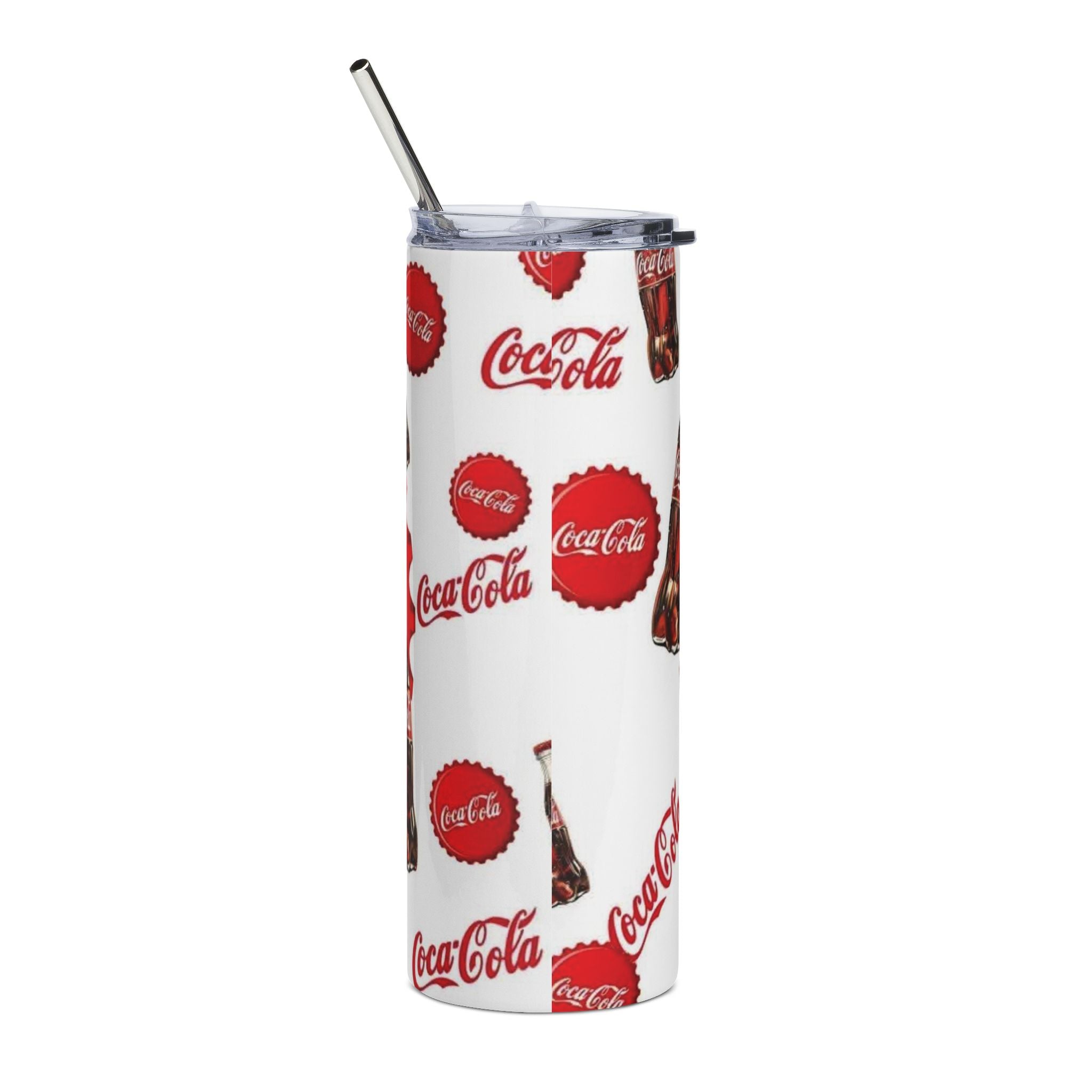 20oz Stainless Steel Tumbler — 'My Coca-Cola Cup' Retro Soda Bottle Design