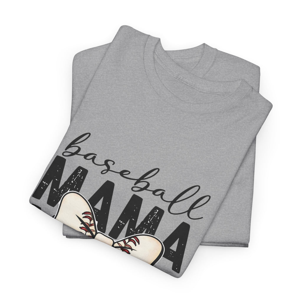 Baseball Mama T-Shirt — Cute Bow Baseball Mom Tee