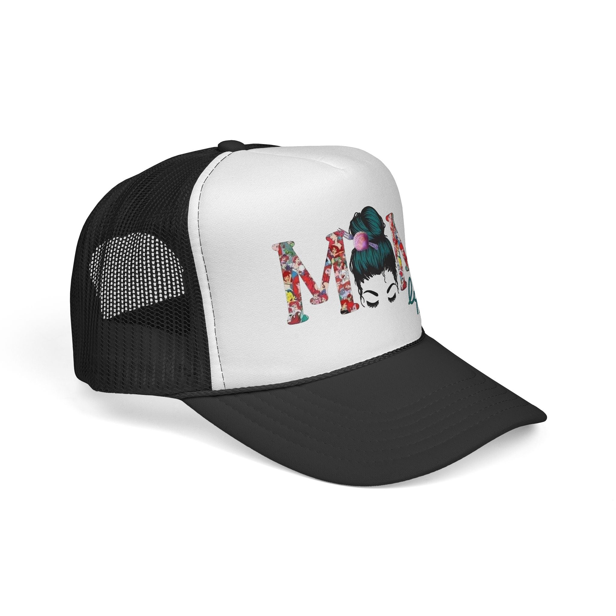 Mom Life Trucker Cap | Floral Mom Graphic Trucker Hat