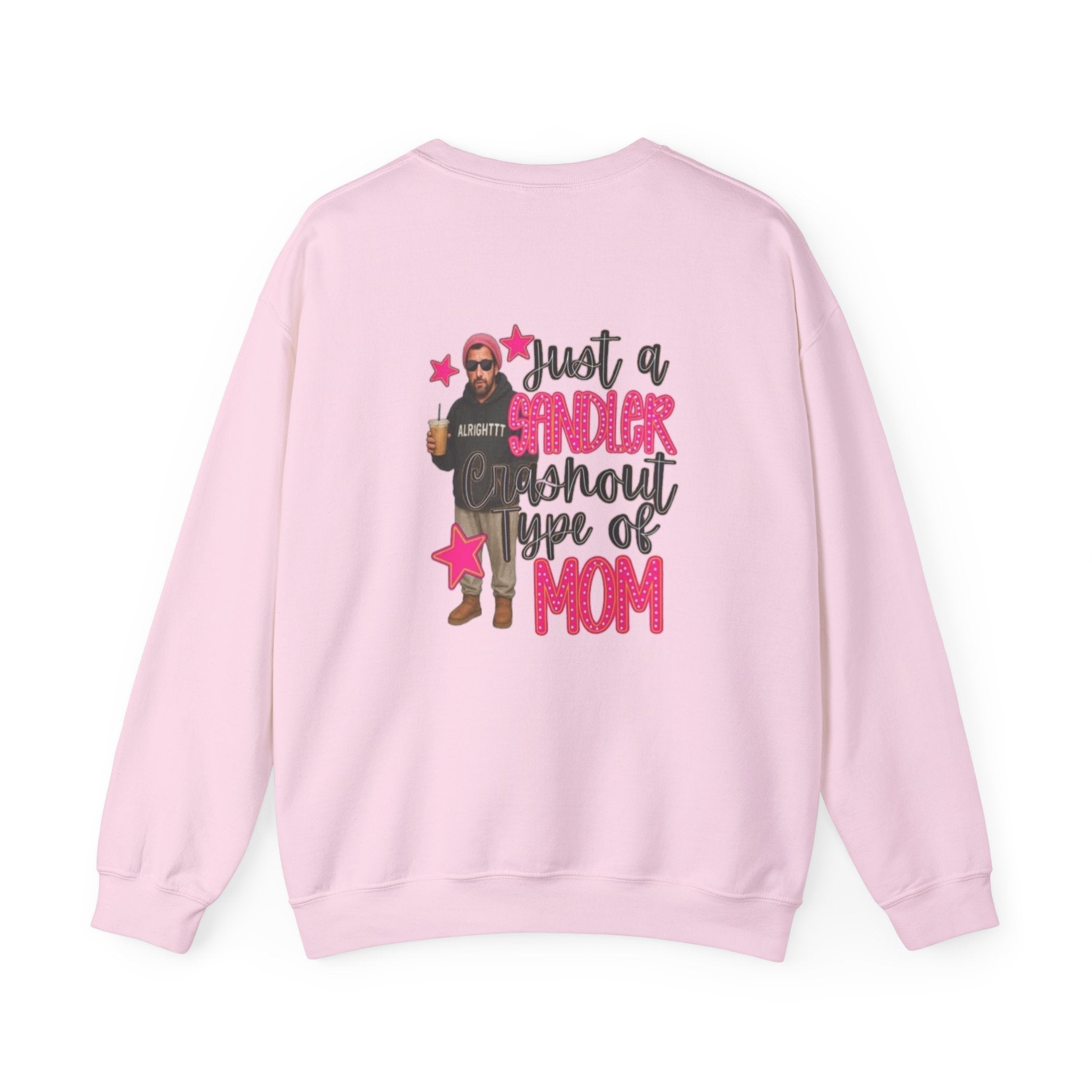 Crewneck Sweatshirt — “Just a Tinder Swiper Short Type of Mom” Funny Mom Graphic