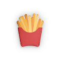French Fry Shaped Pillow – Fun Fast Food Throw Pillow