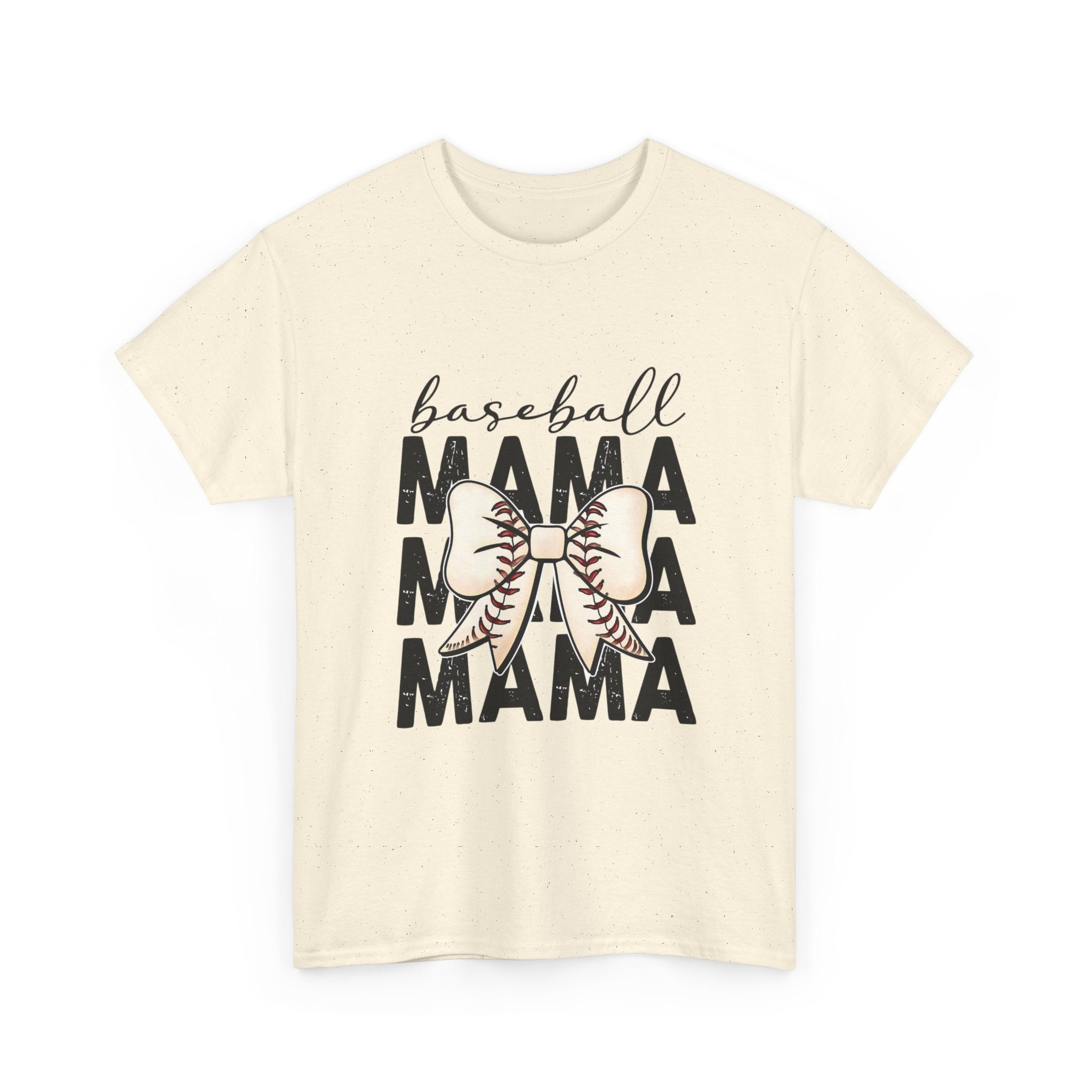 Baseball Mama T-Shirt — Cute Bow Baseball Mom Tee