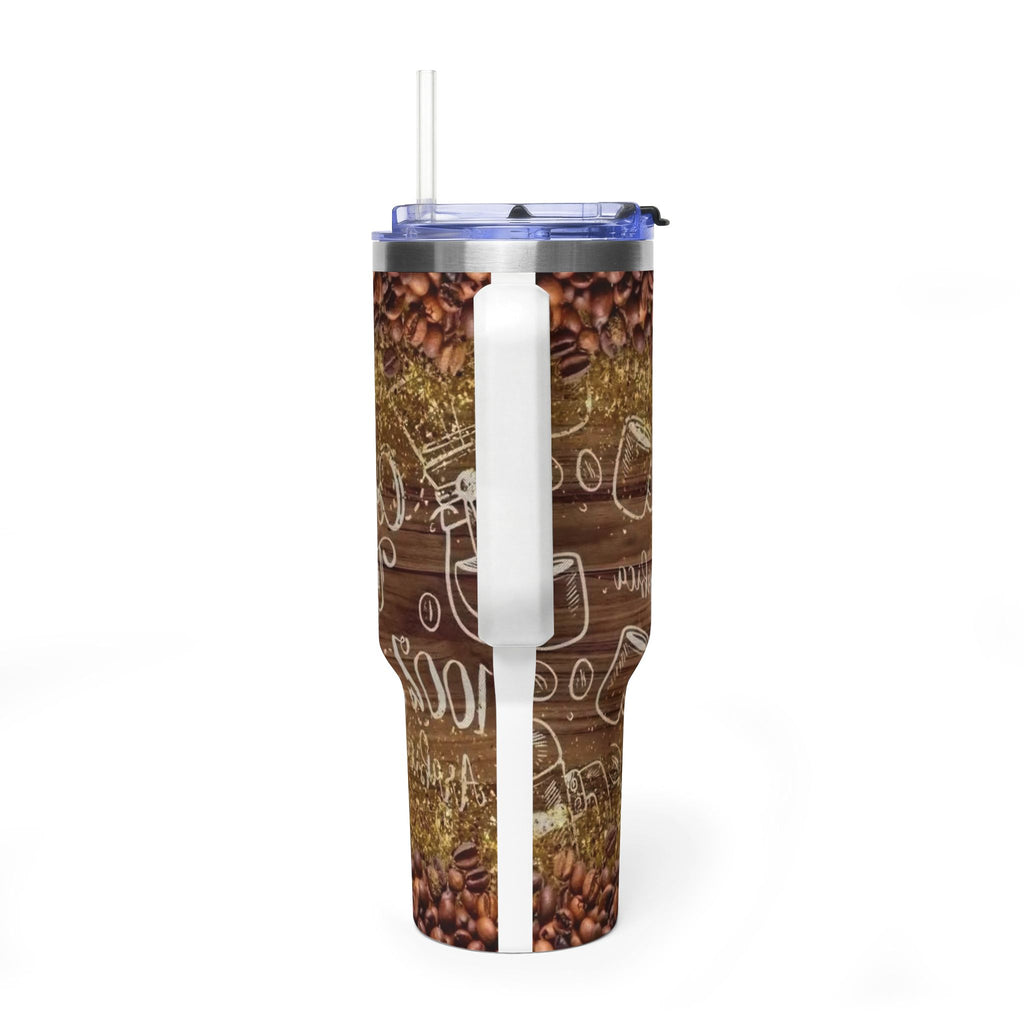 40oz Coffee Mom Tumbler – ‘First Coffee Then Mom’ Vacuum Thermal Travel Cup
