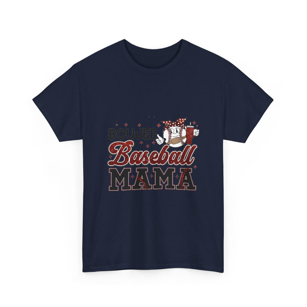 Boujee Baseball Mama T-Shirt – Cute Mom Graphic Tee for Baseball Moms
