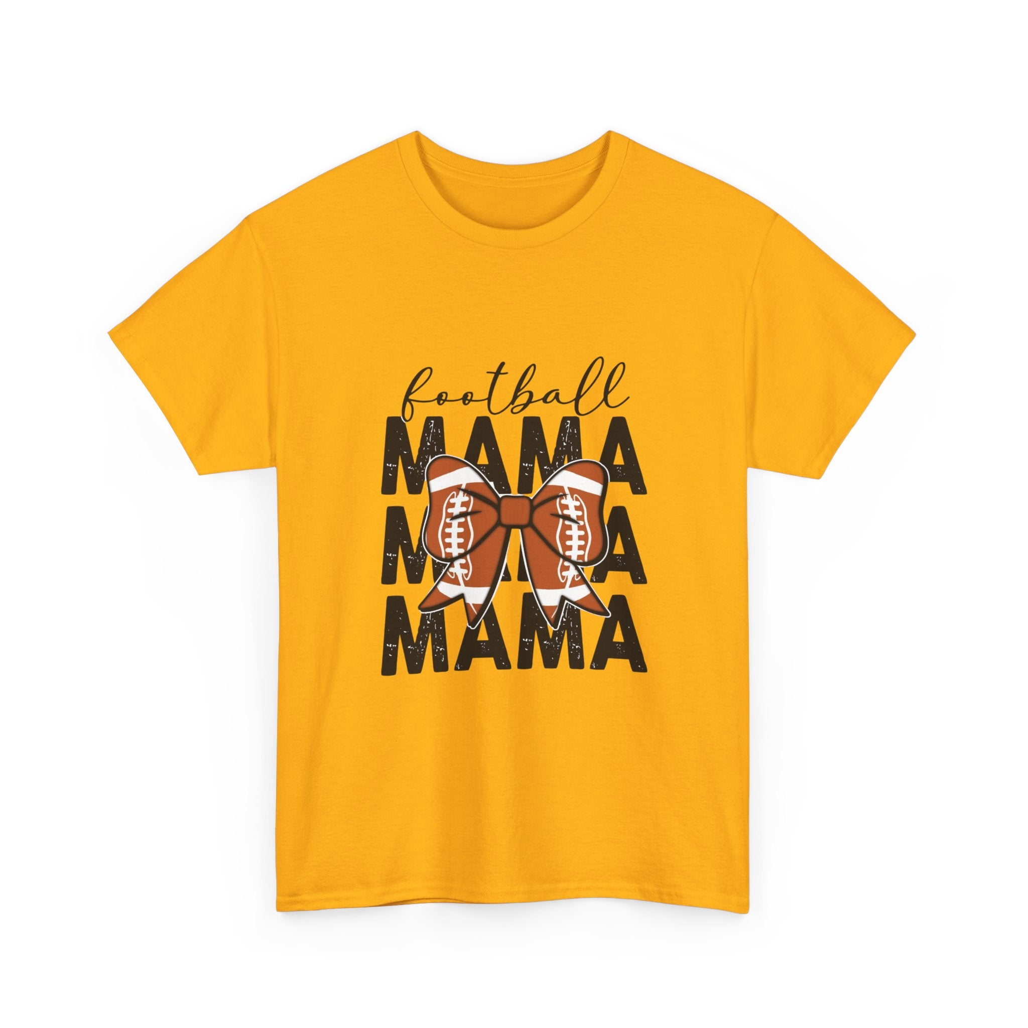 Football Mama T-Shirt — Cute Mom Football Tee with Bow