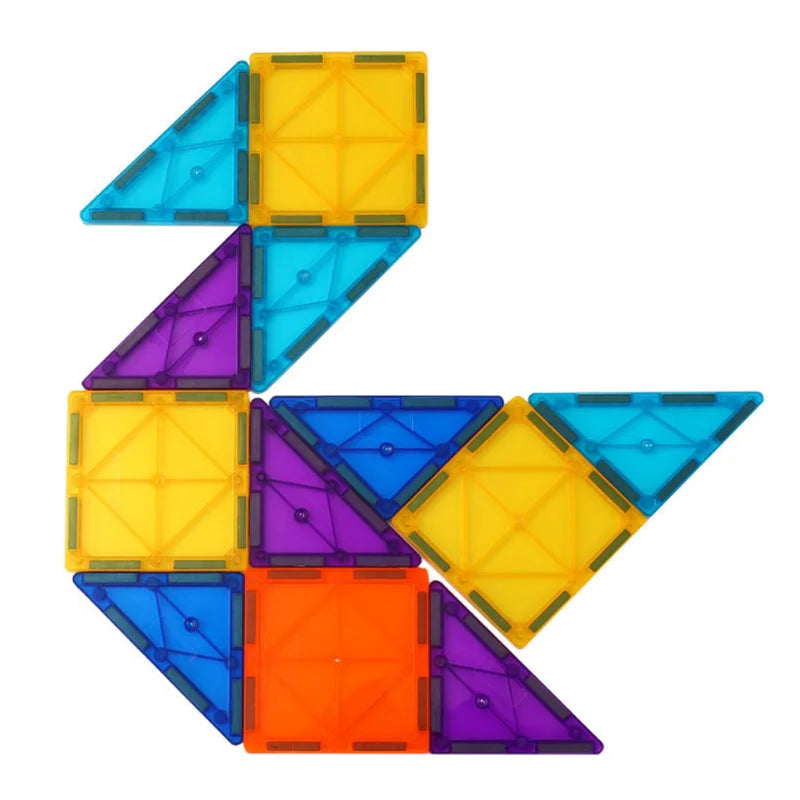 Magnetic Tiles Toddler Toys Magnetic Building Blocks for Kids STEM Educational Toys for Girls & Boys Chritmas Gift