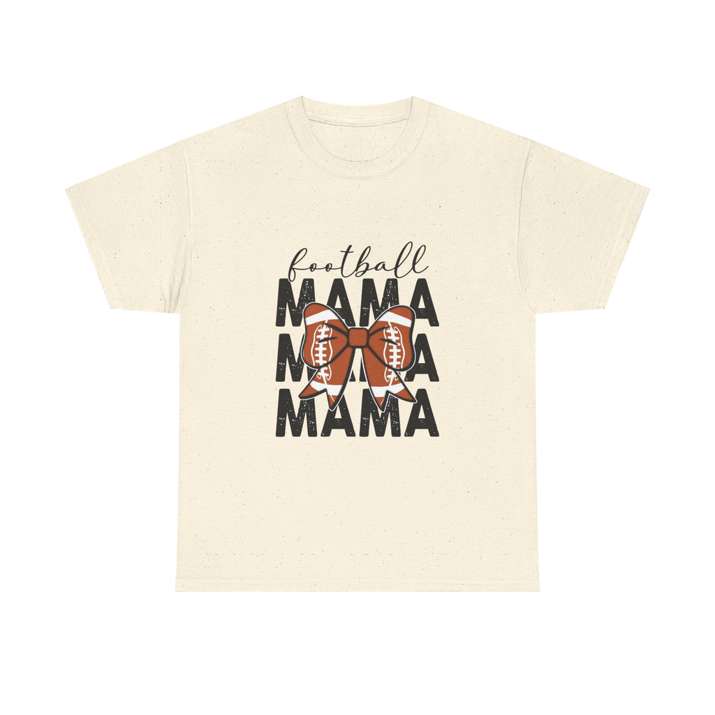Football Mama T-Shirt — Cute Mom Football Tee with Bow