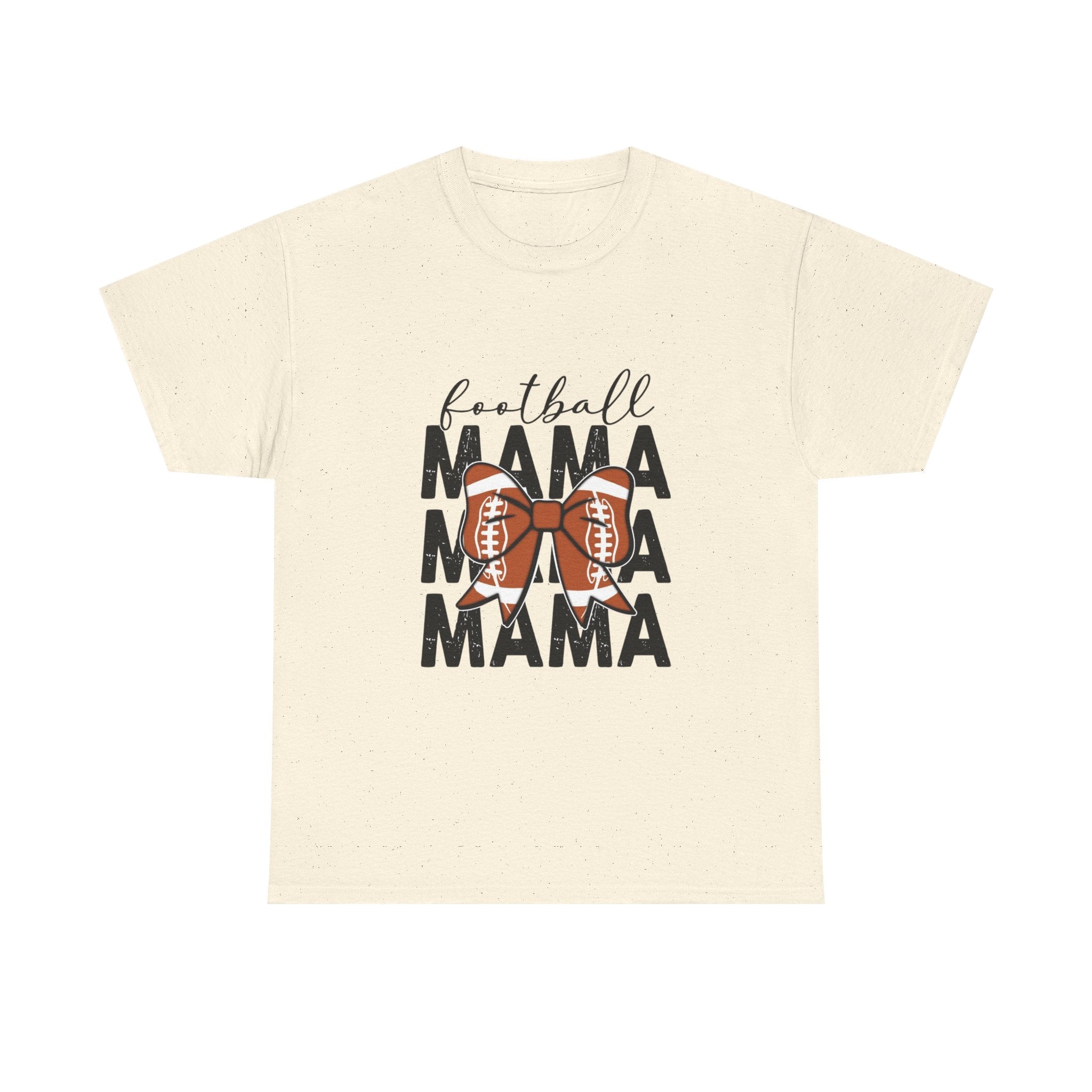 Football Mama T-Shirt — Cute Mom Football Tee with Bow