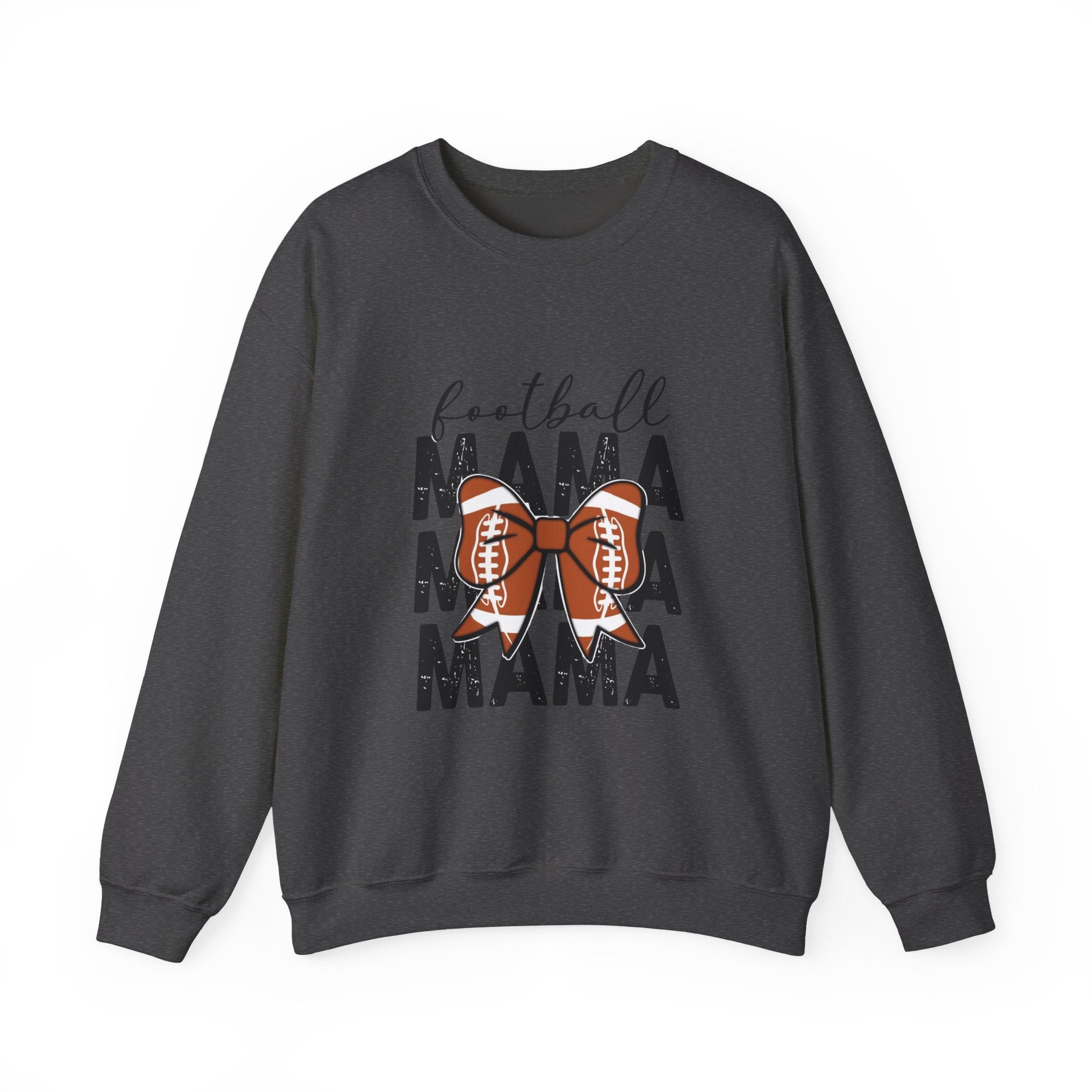 Football Mama Crewneck Sweatshirt — 'Football Mama Mama Mama' Bow Design