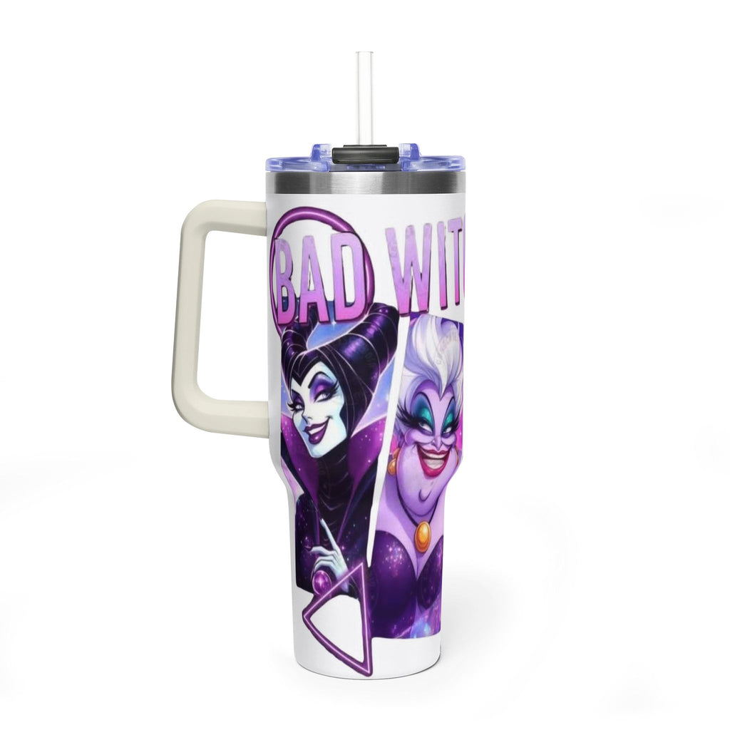 Tumbler — 'Bad Witches' 40oz Vacuum Thermal Tumbler (Evil Queen & Sea Witch)