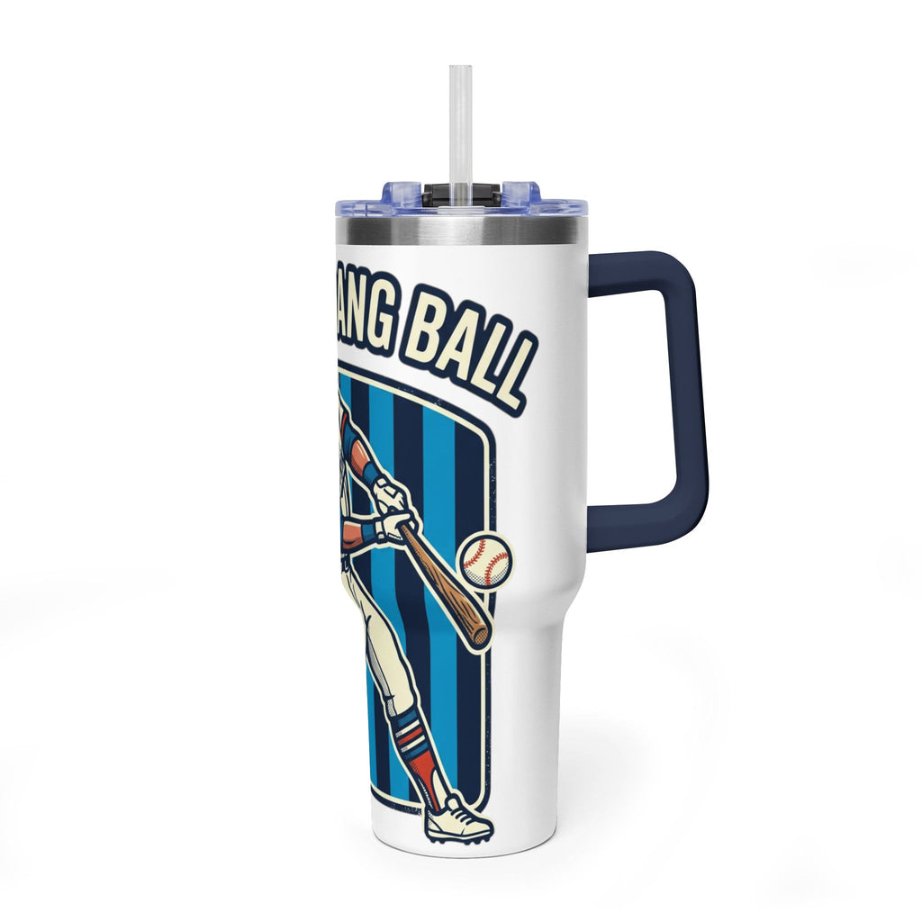 40oz Baseball Tumbler – “Hit the Dang Ball” Vacuum Insulated Travel Mug