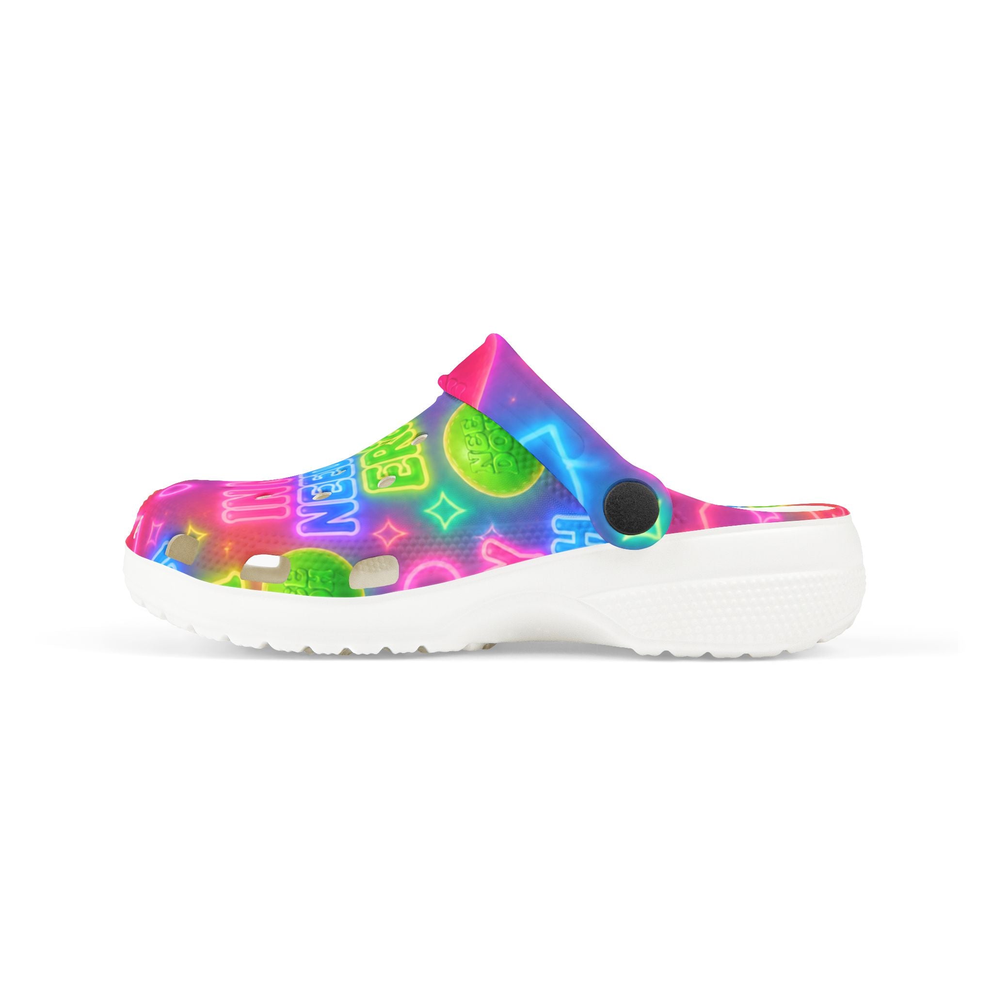 Bright, playful EVA foam clogs designed for kids
