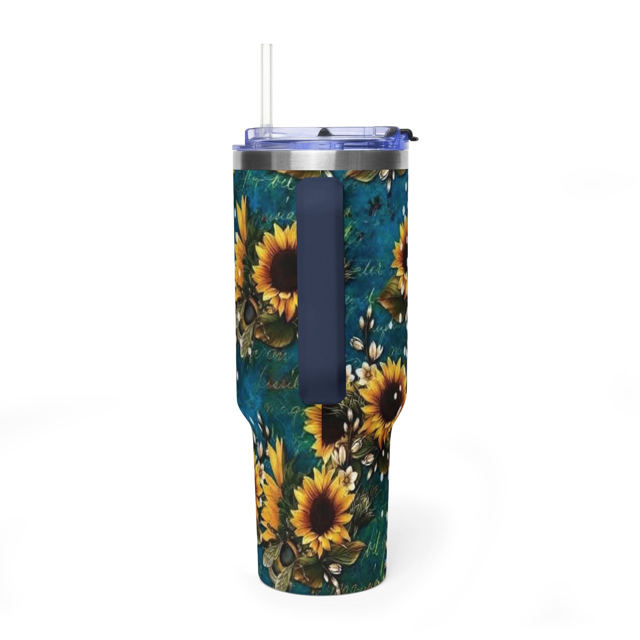40oz Tumbler — 'You are my sunshine' Sunflower Vacuum Mug