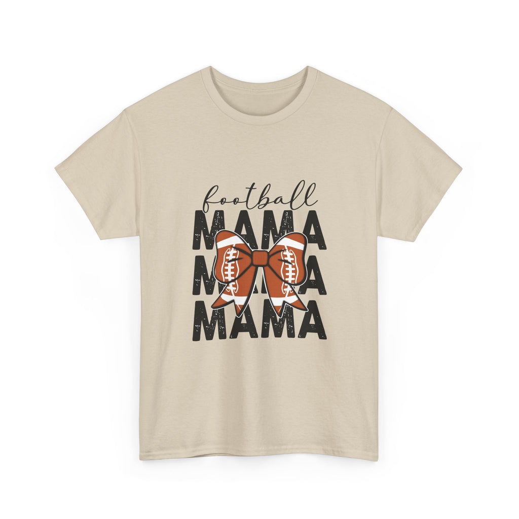 Football Mama T-Shirt — Cute Mom Football Tee with Bow