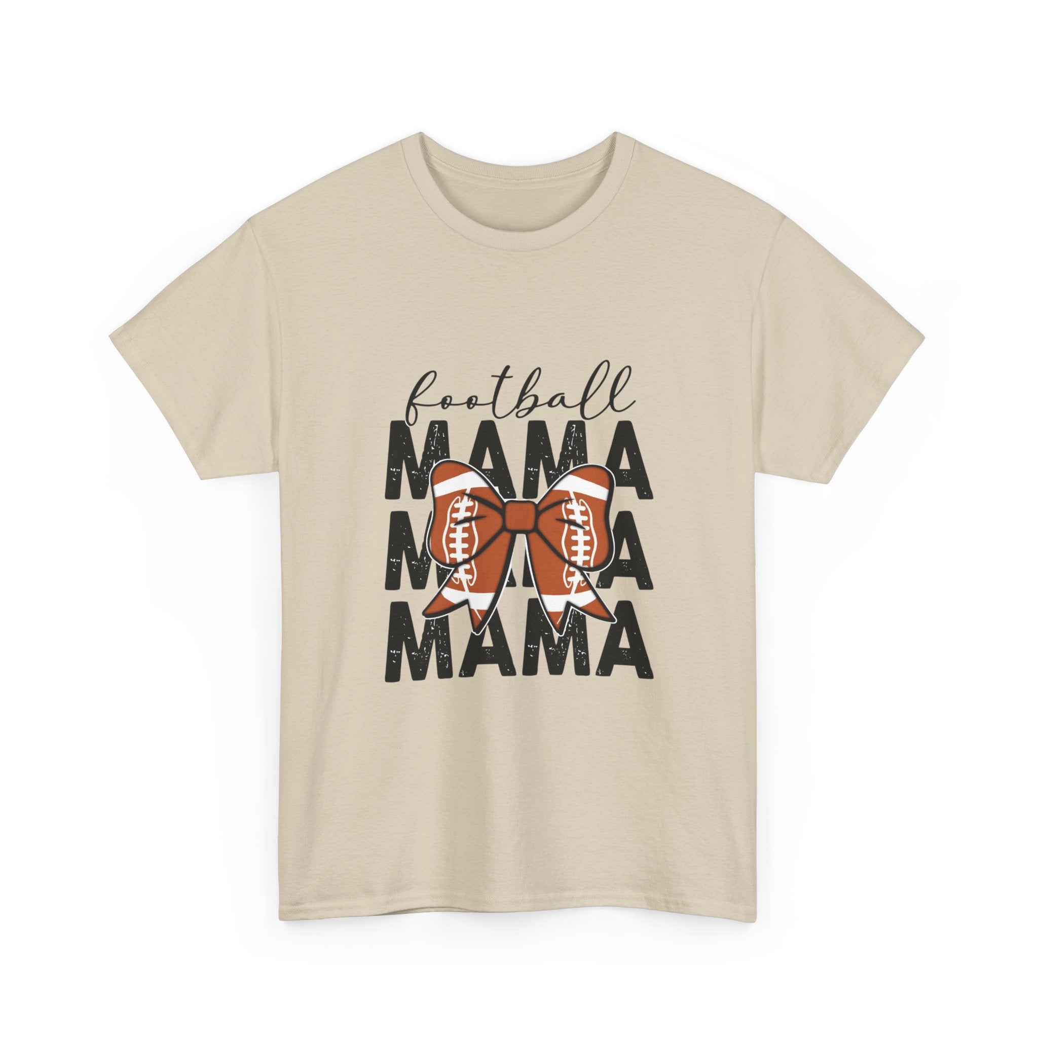 Football Mama T-Shirt — Cute Mom Football Tee with Bow