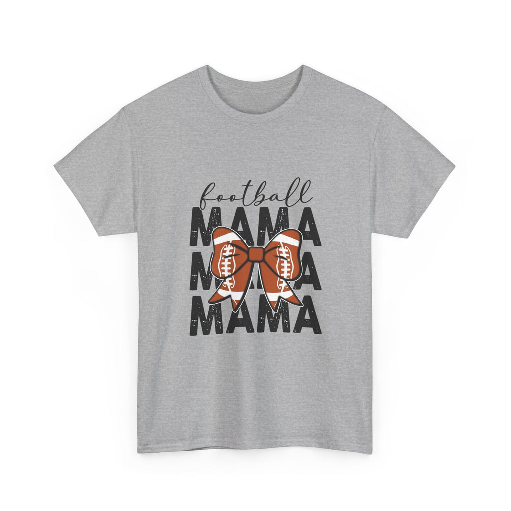 Football Mama T-Shirt — Cute Mom Football Tee with Bow