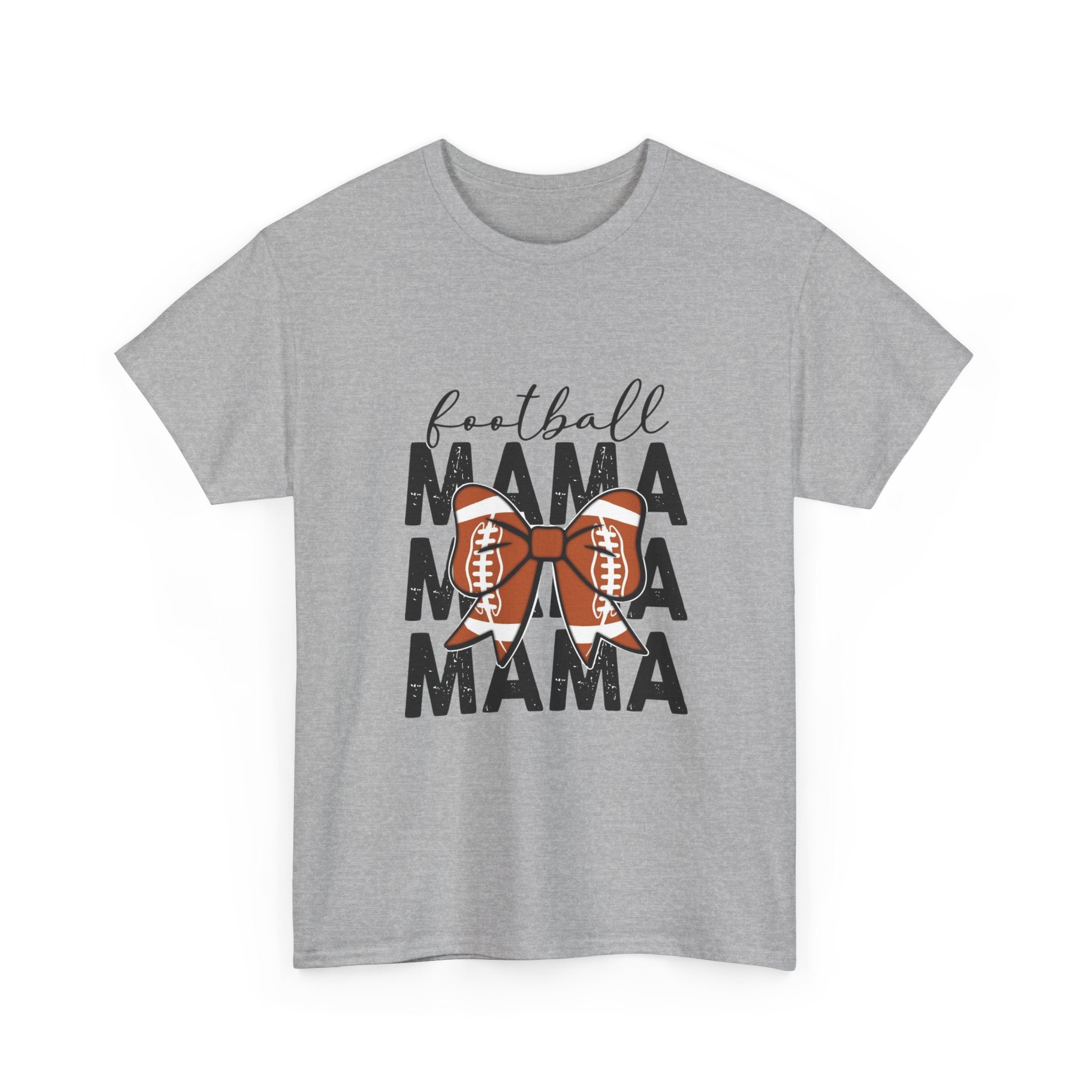 Football Mama T-Shirt — Cute Mom Football Tee with Bow