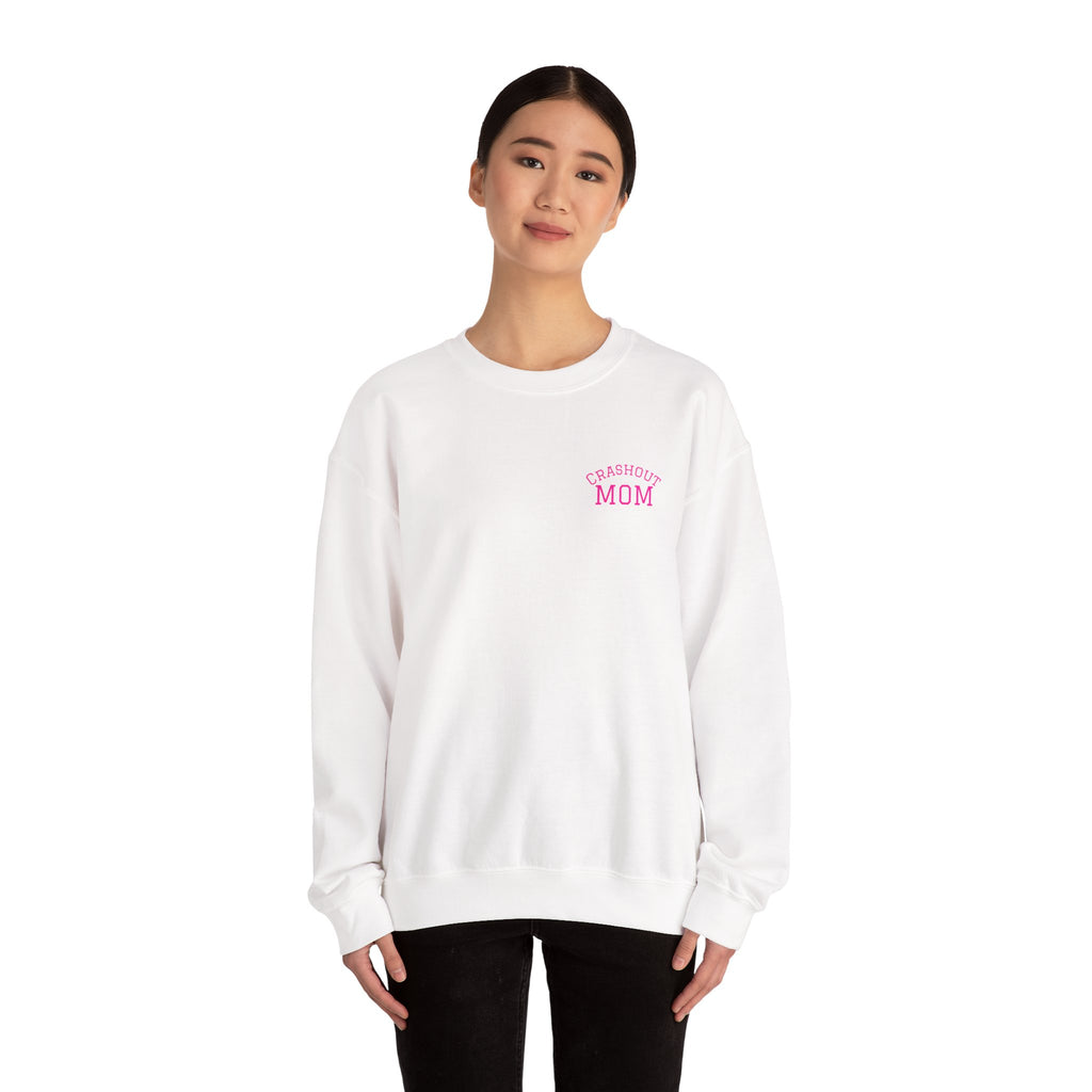 Crewneck Sweatshirt — “Just a Tinder Swiper Short Type of Mom” Funny Mom Graphic