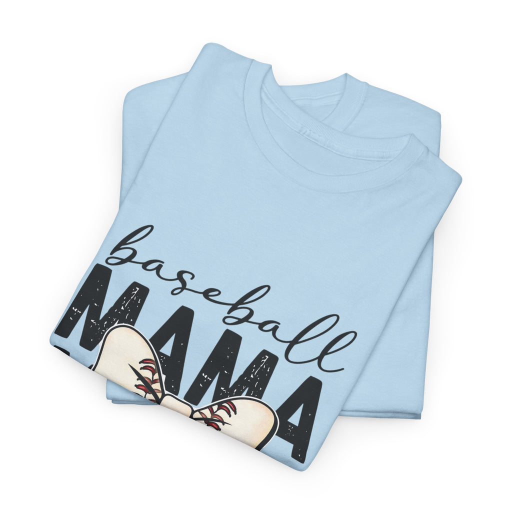 Baseball Mama T-Shirt — Cute Bow Baseball Mom Tee