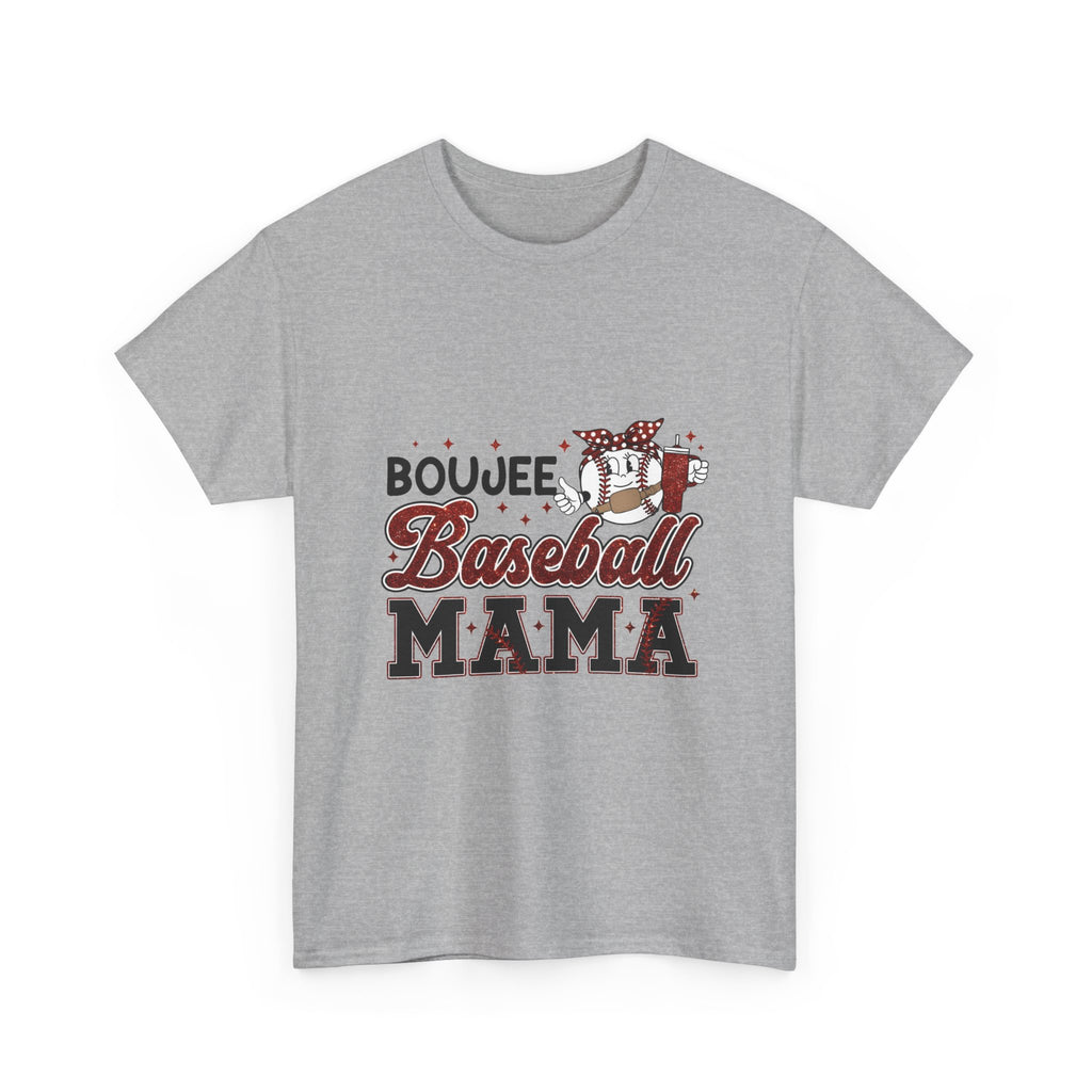 Boujee Baseball Mama T-Shirt – Cute Mom Graphic Tee for Baseball Moms