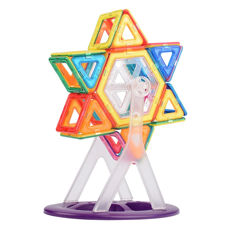VINEDI Big Size Magnetic Building Blocks Magnetic Tiles Magnet Designer Construction Blocks Montessori Educational Toys For Kids