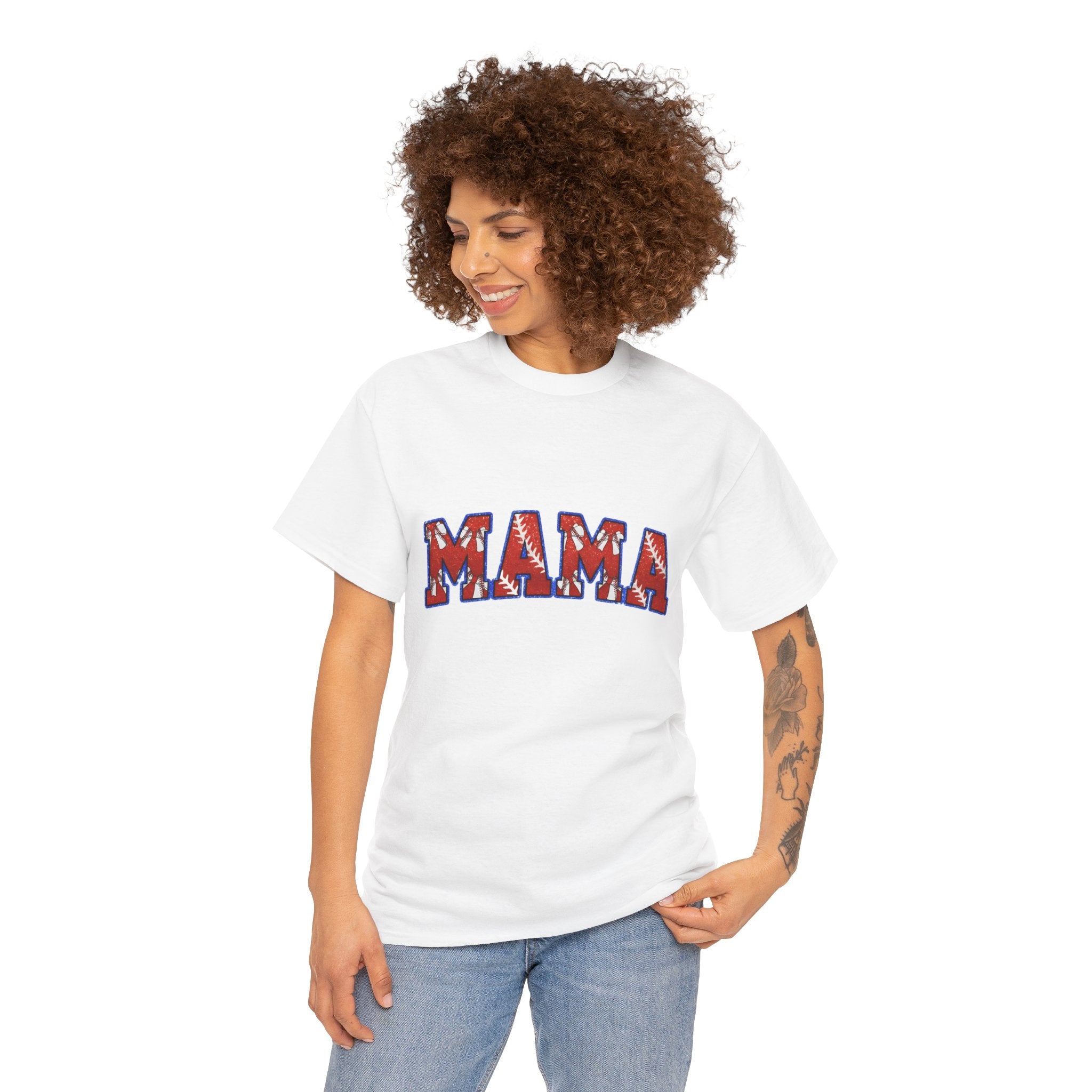 Mama Floral Arch T-Shirt — Mother's Day Casual Graphic Tee
