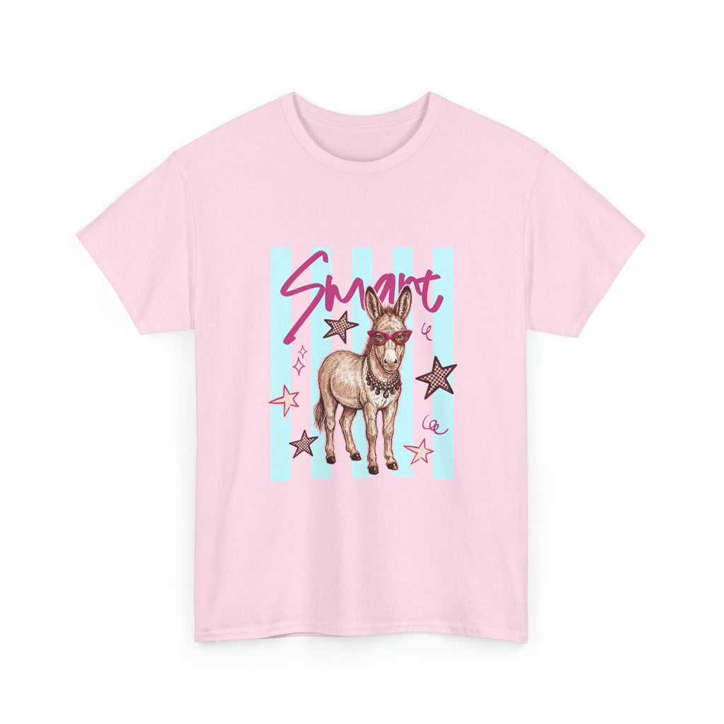Donkey 'Smart' Graphic Tee — Cute Retro Animal Shirt
