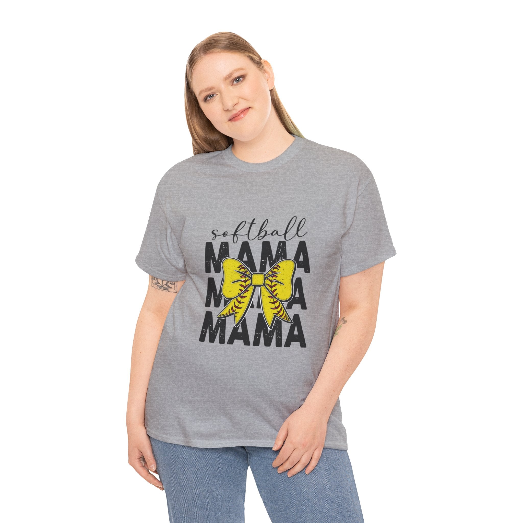 Softball Mama T-Shirt – Yellow Glove Mom Tee