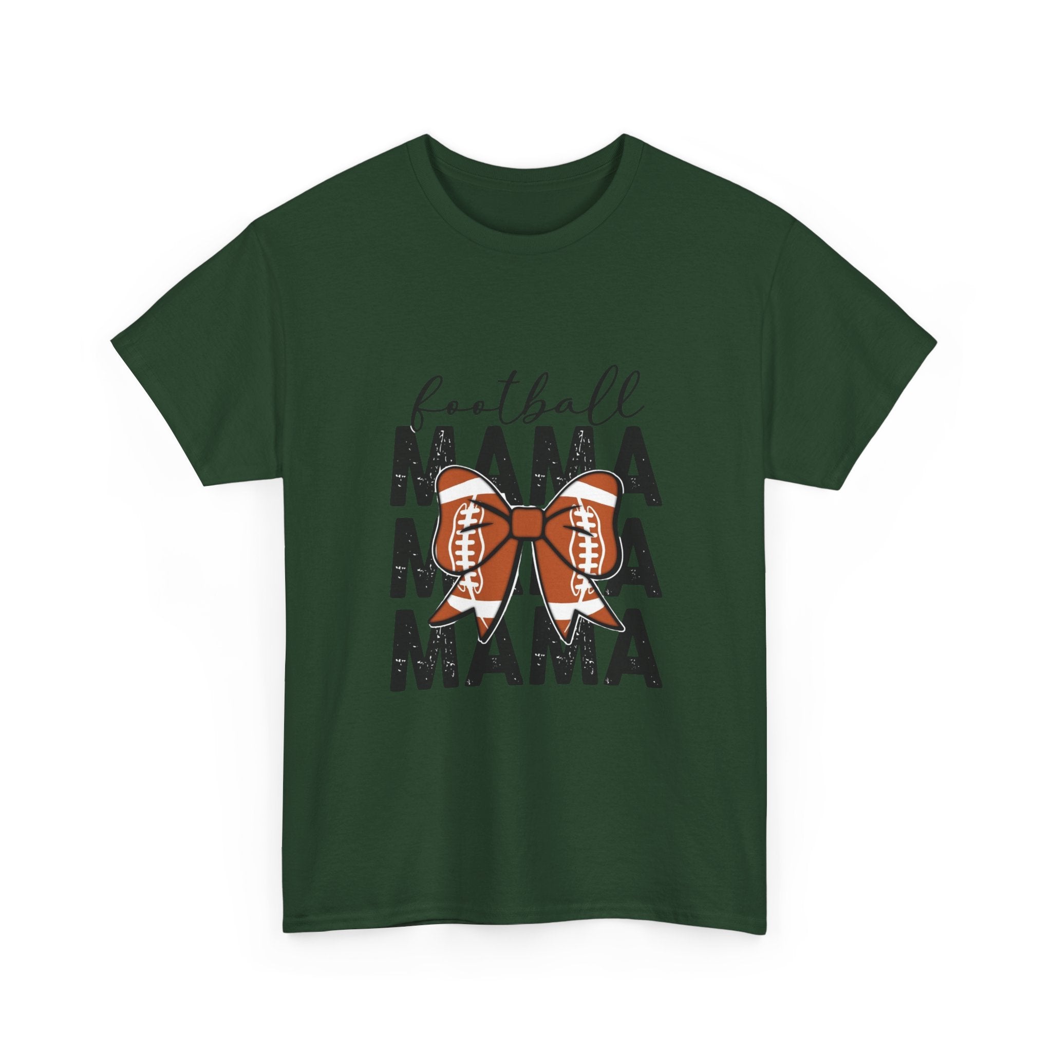 Football Mama T-Shirt — Cute Mom Football Tee with Bow