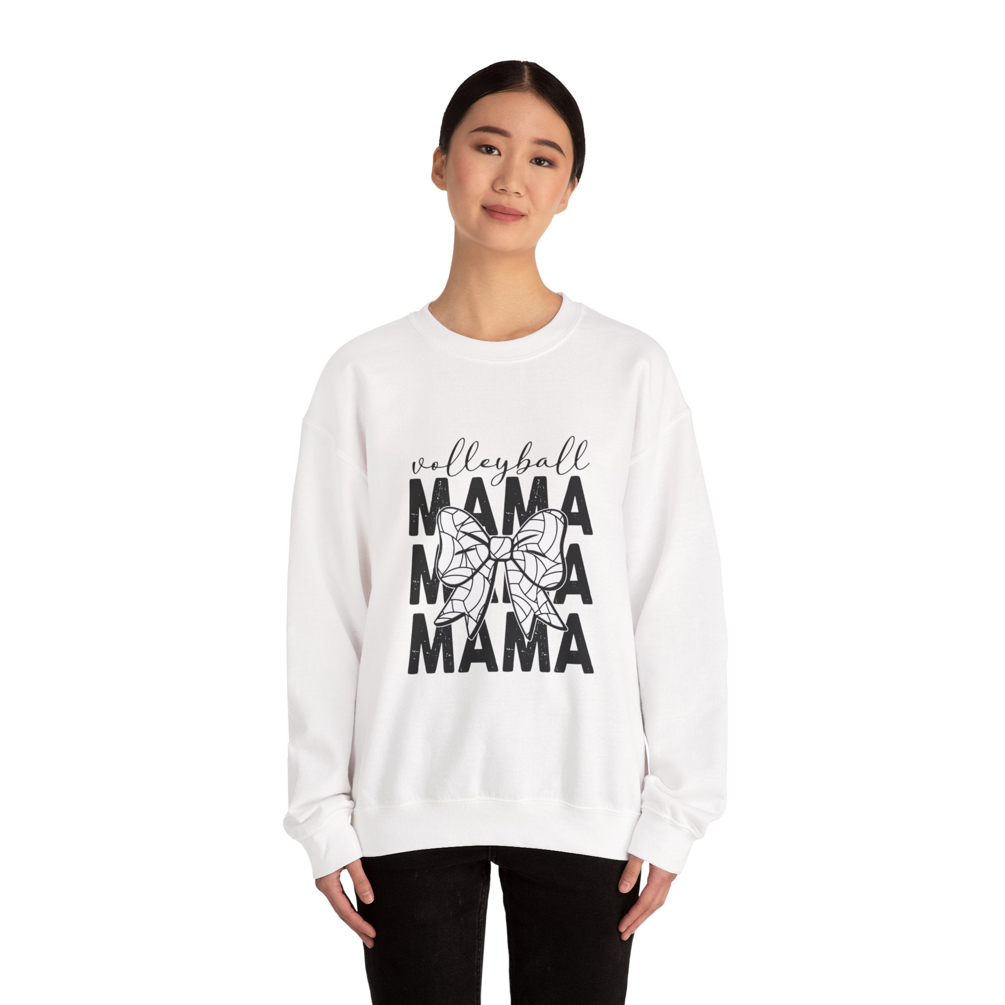 Volleyball Mama Crewneck Sweatshirt – Mom Graphic Pullover