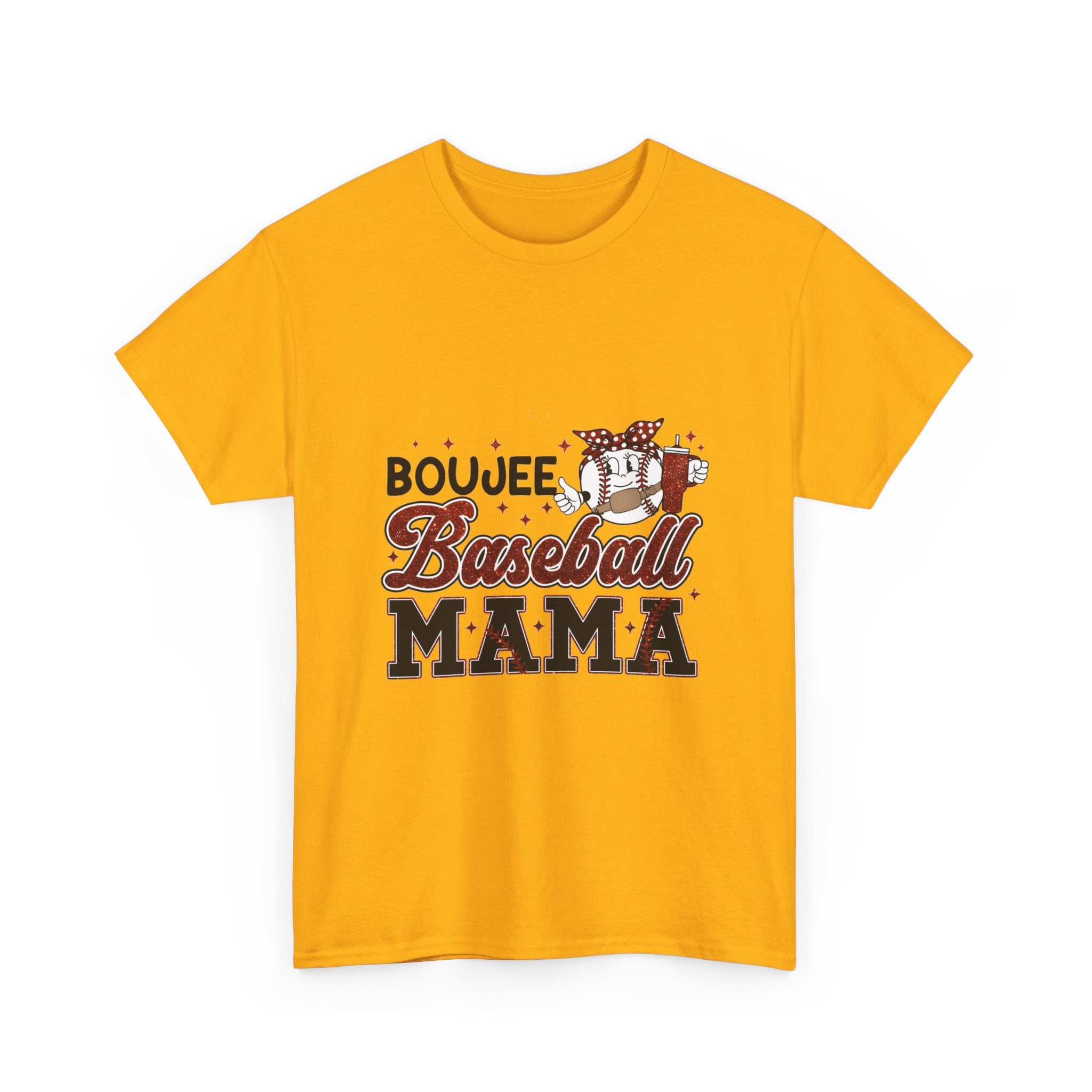 Boujee Baseball Mama T-Shirt – Cute Mom Graphic Tee for Baseball Moms