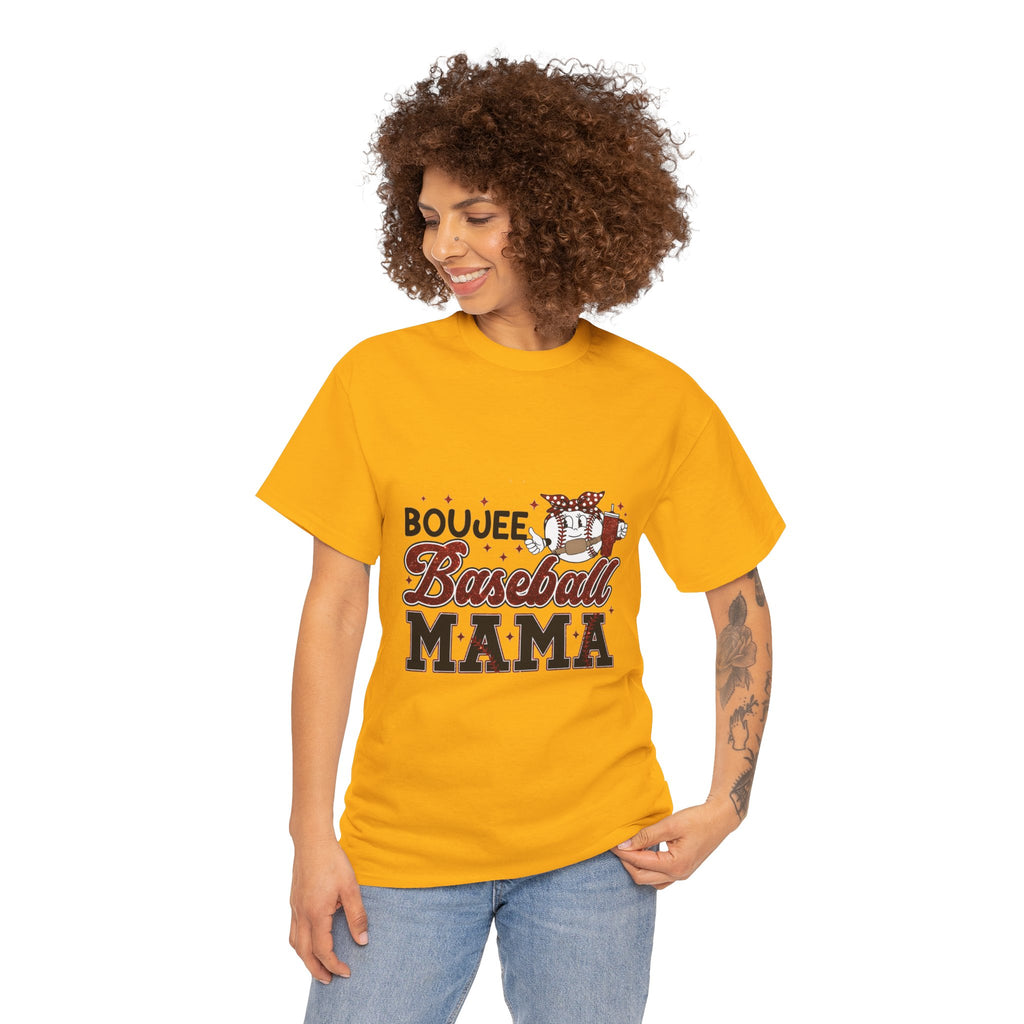 Boujee Baseball Mama T-Shirt – Cute Mom Graphic Tee for Baseball Moms