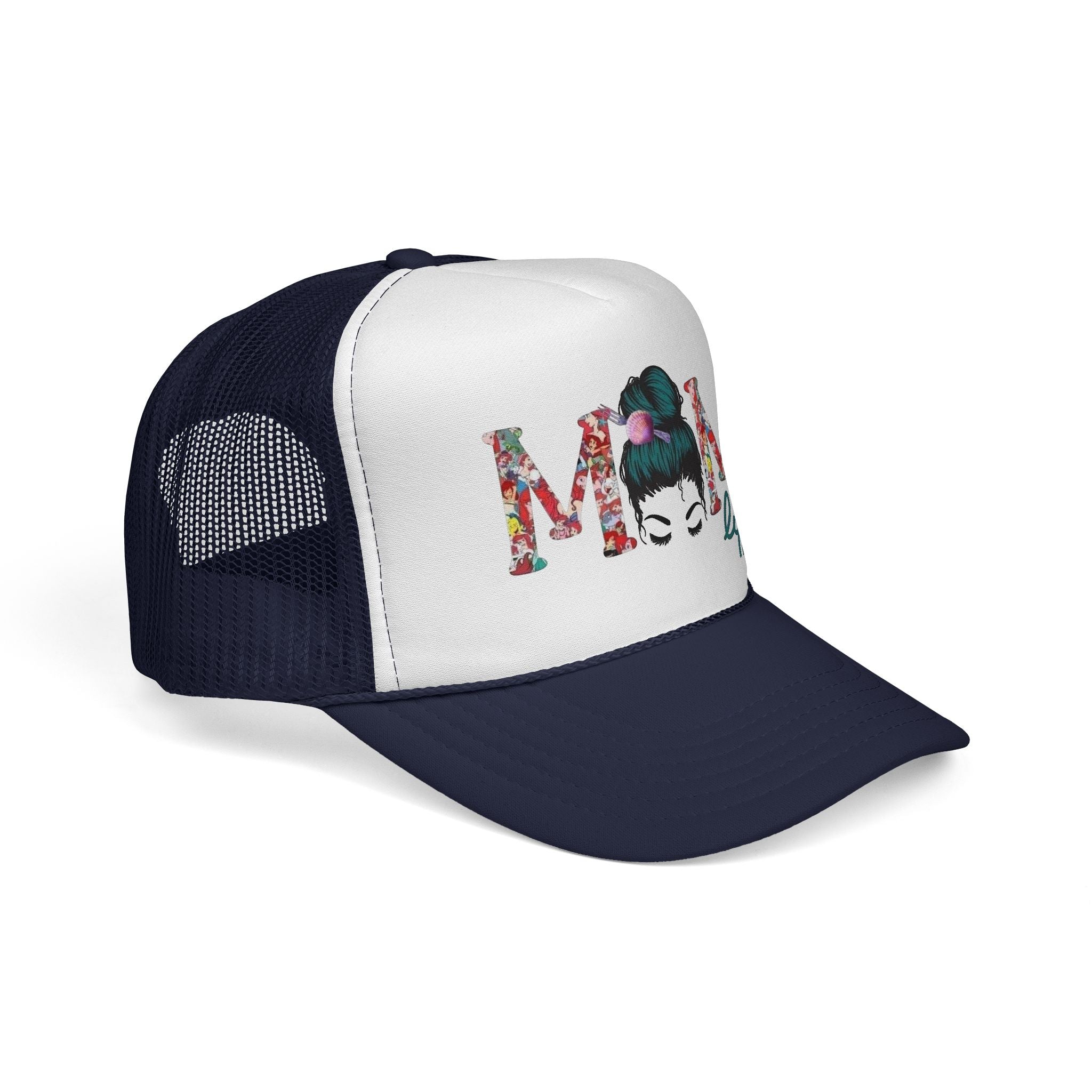 Mom Life Trucker Cap | Floral Mom Graphic Trucker Hat