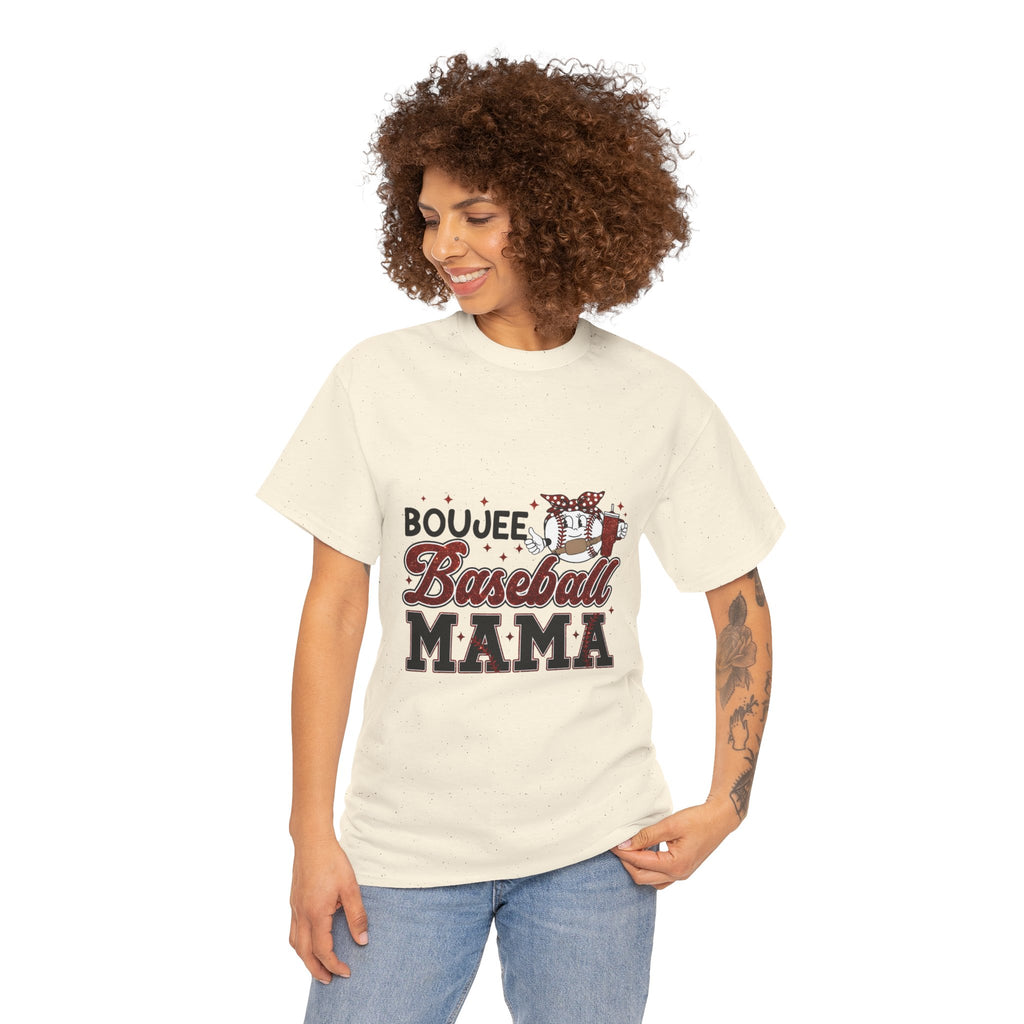 Boujee Baseball Mama T-Shirt – Cute Mom Graphic Tee for Baseball Moms